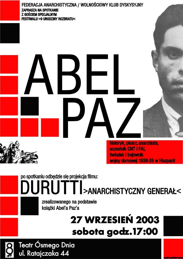 plakat || Abel Paz